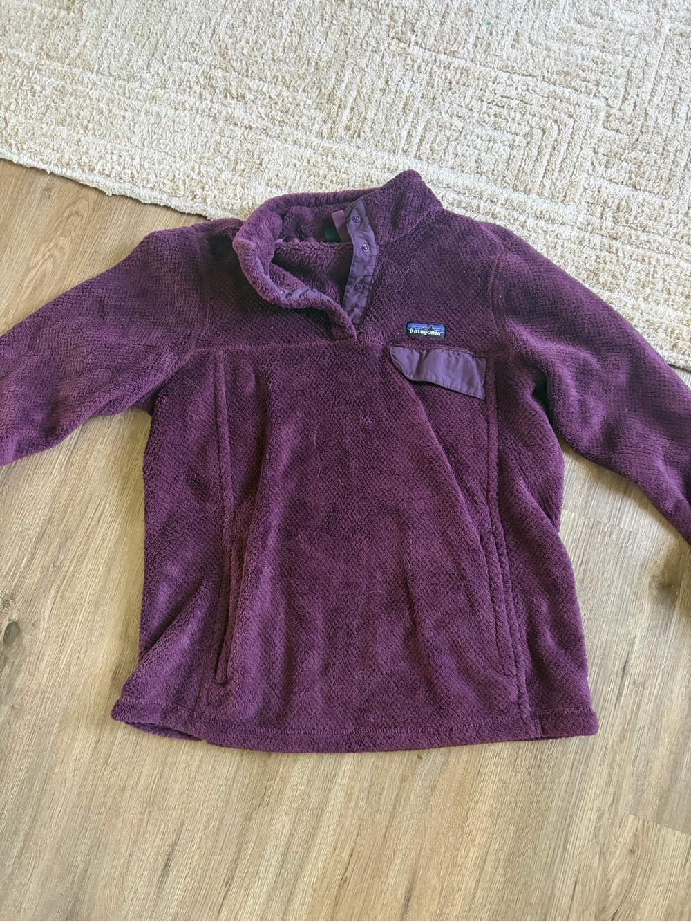 Patagonia Womens Cozy Half-Snap Fleece Jacket - Plum